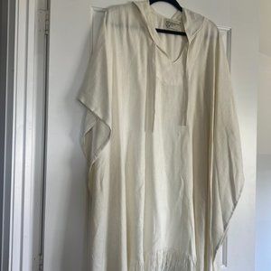 Oversized hooded poncho